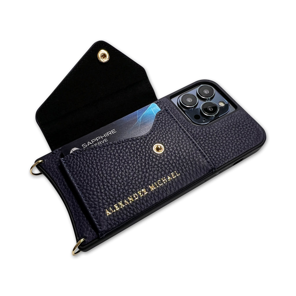 Caviar Phone Case Wallet – Black | VEGAN EDITION