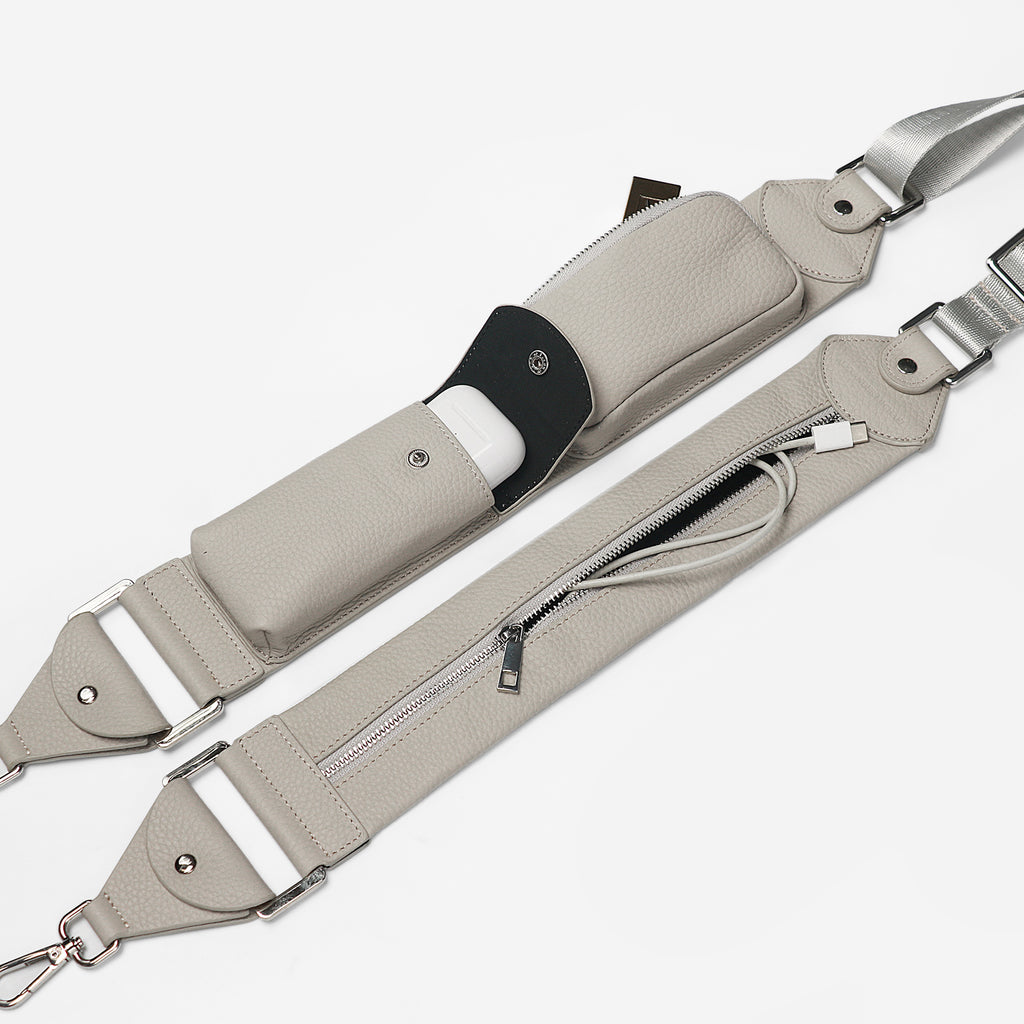 Alexa Strap – Gray with Silver Hardware