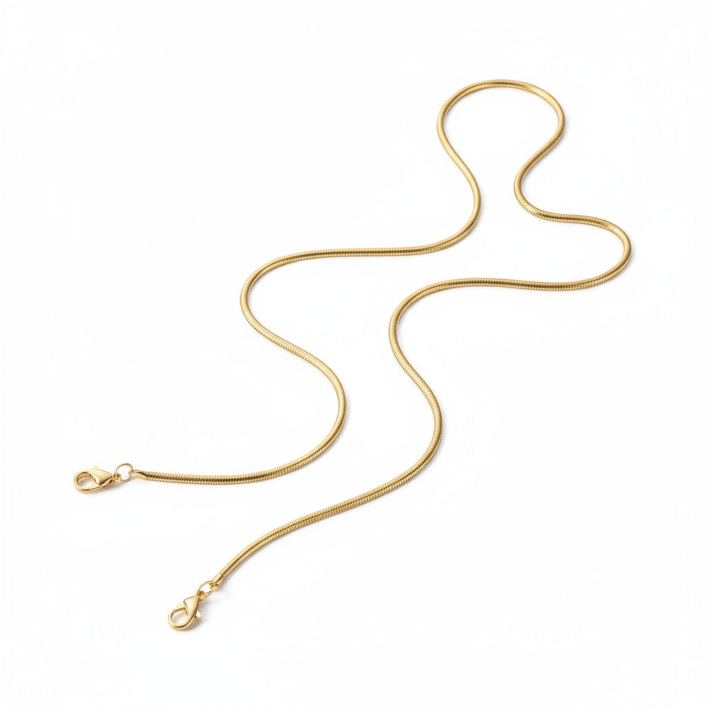 Isabella Strap – Gold Snake Chain