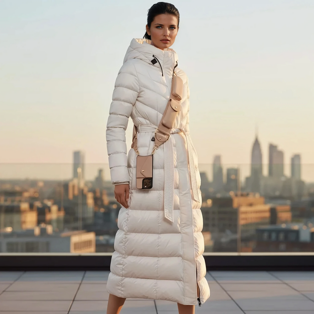 Alexa Strap – Beige Premium Leather with Gold Hardware