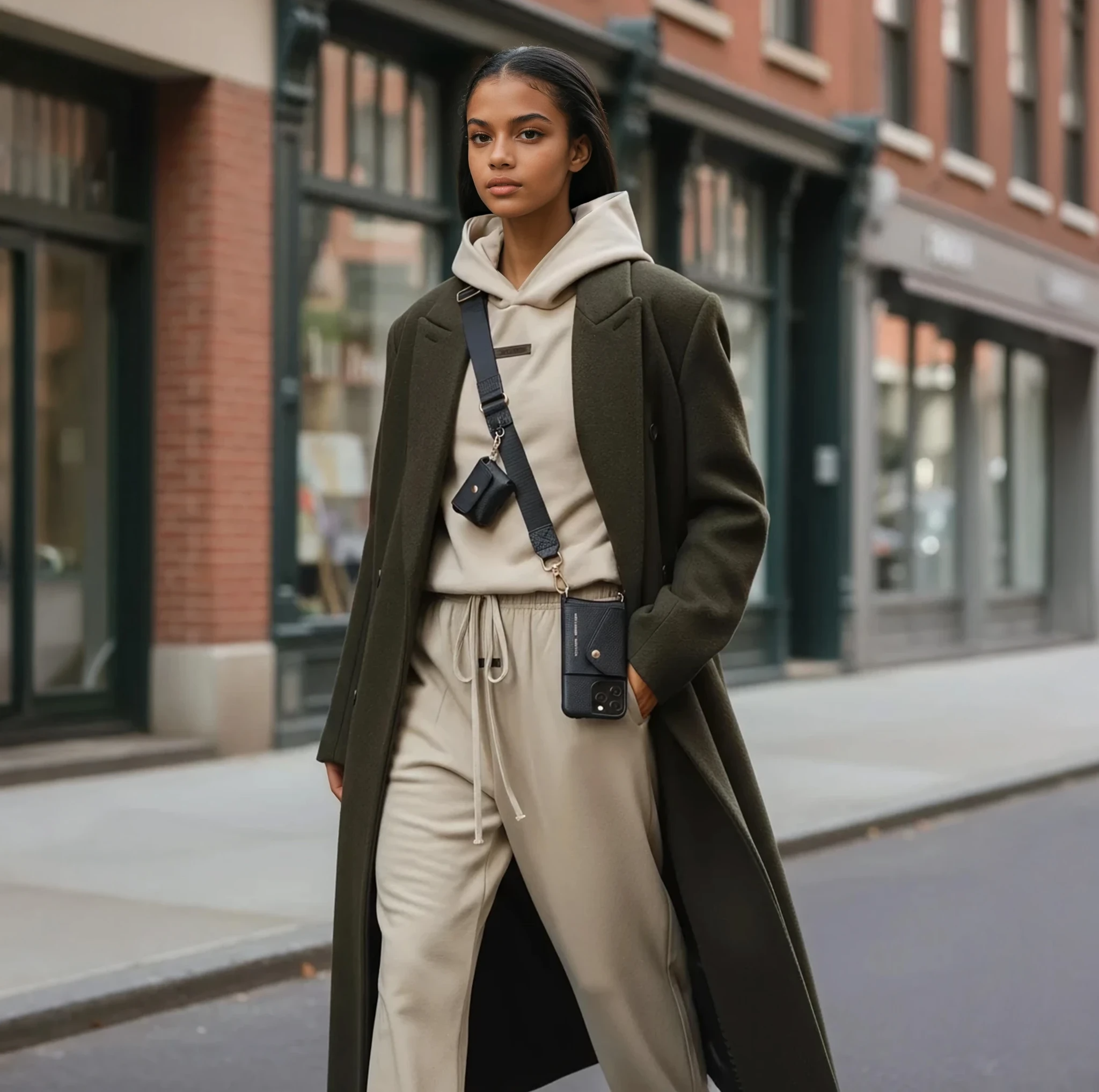 Cloud Strap – Black with Gold Hardware