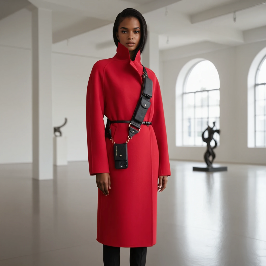 Alexa Strap – Black with Gold Hardware