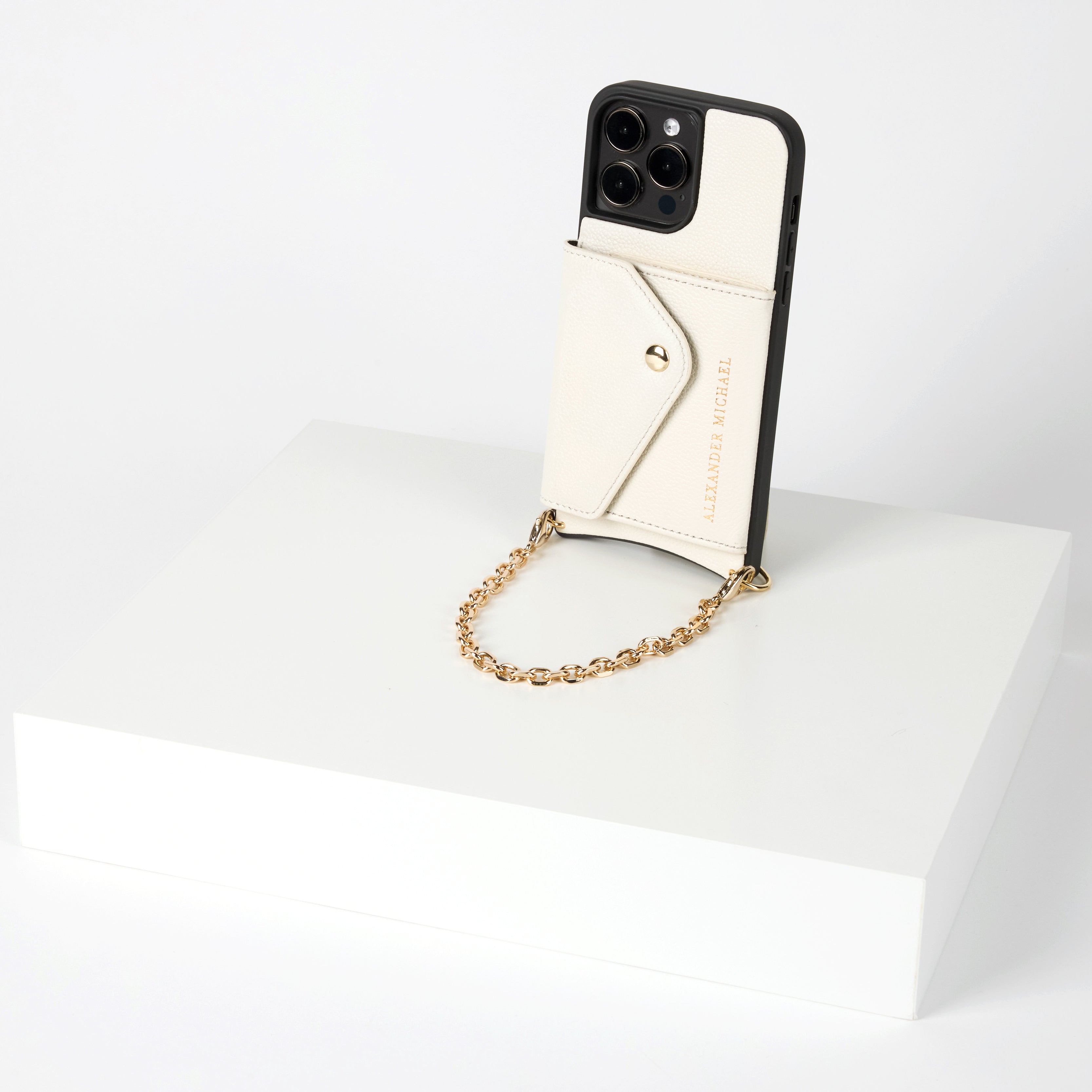 Caviar Phone Case Wallet – Ivory | VEGAN EDITION