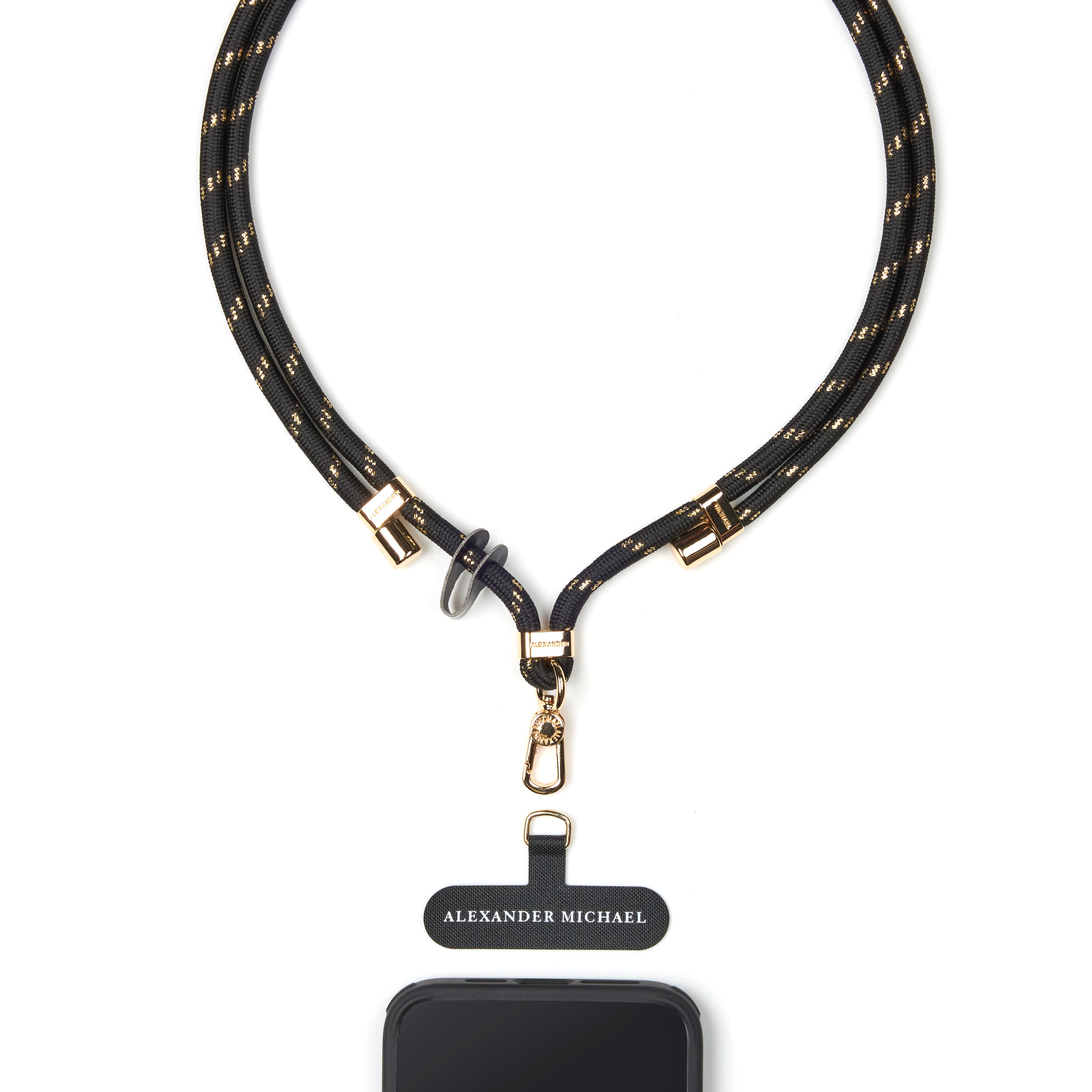 Active Vibes Phone Lanyard by Alexander Michael (Midnight Gold)