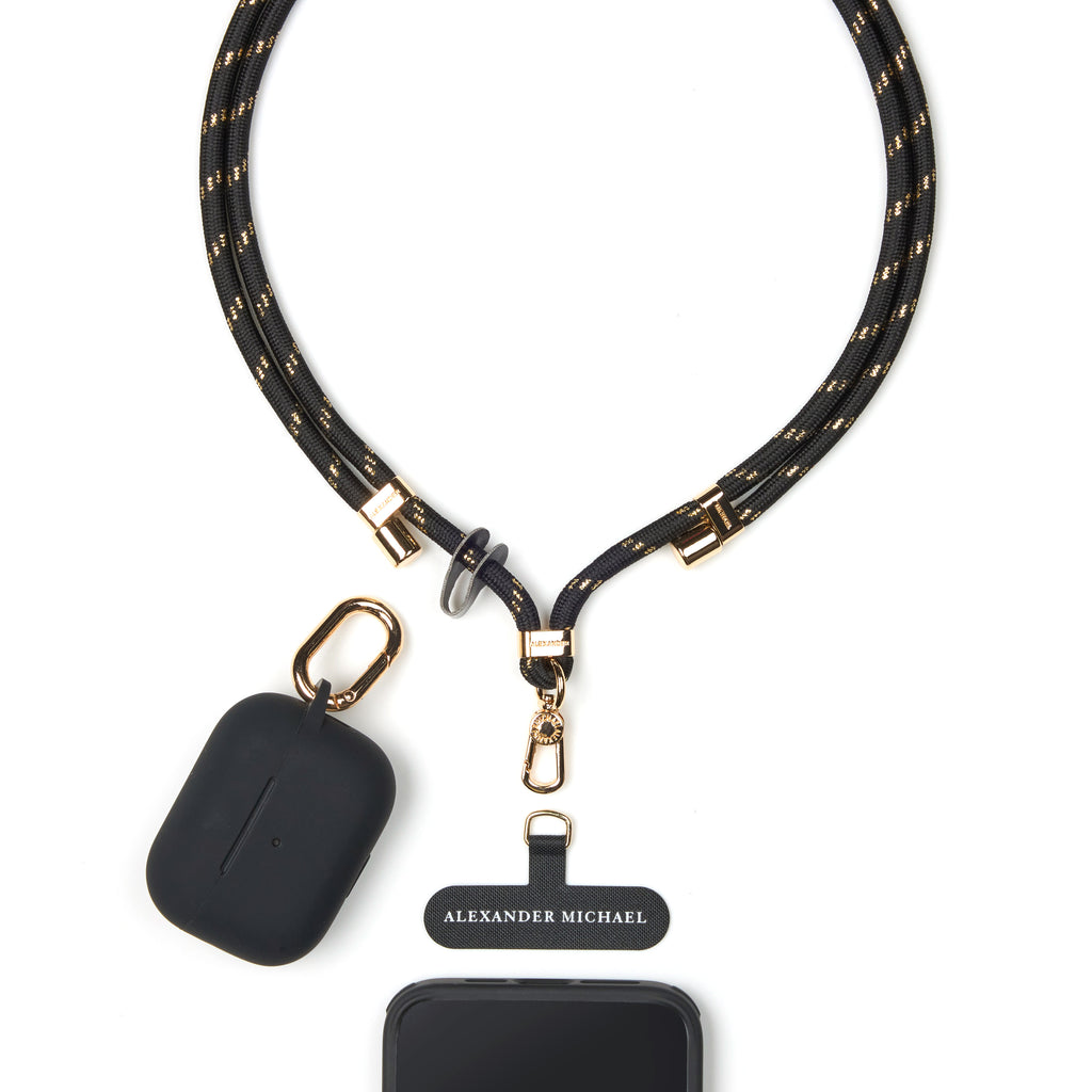 Active Vibes Phone Lanyard by Alexander Michael (Midnight Gold)