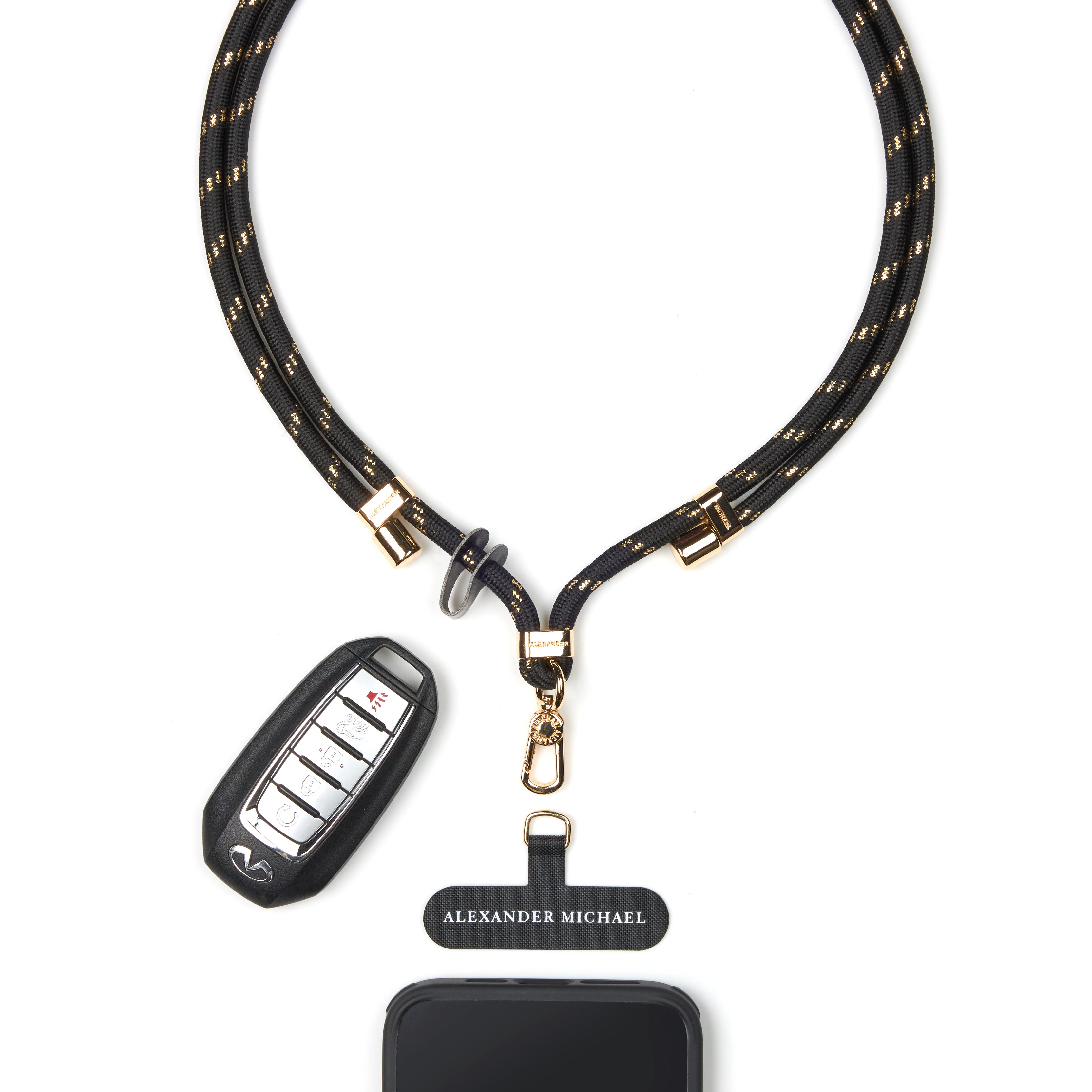Active Vibes Phone Lanyard by Alexander Michael (Midnight Gold)