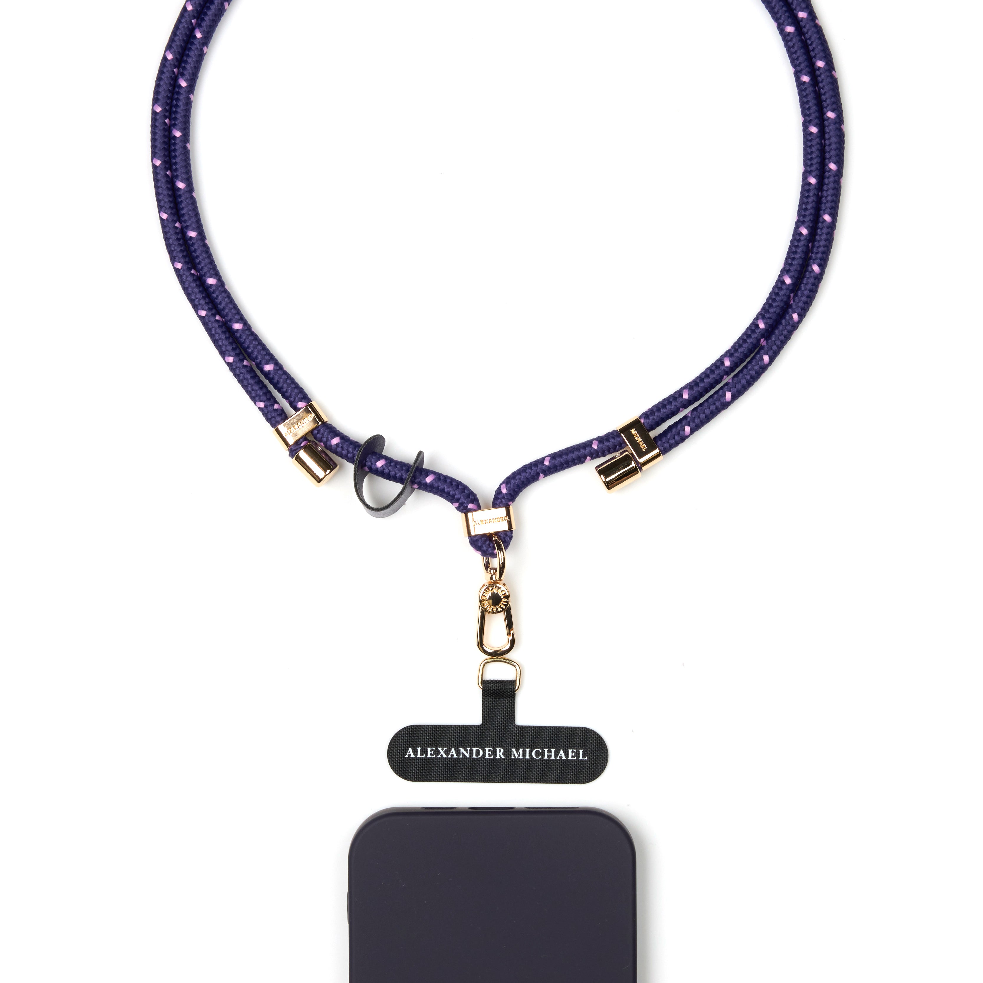 Active Vibes Phone Lanyard by Alexander Michael (Midnight Violet)
