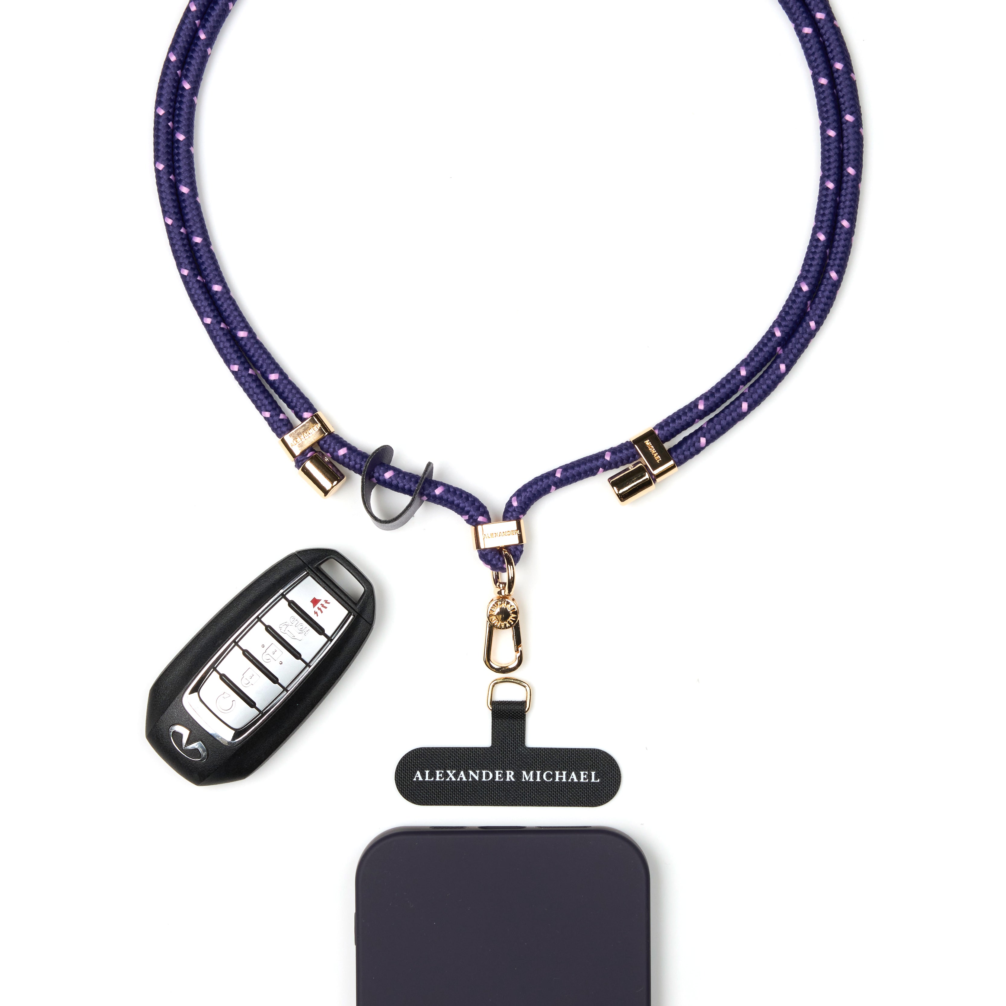 Active Vibes Phone Lanyard by Alexander Michael (Midnight Violet)