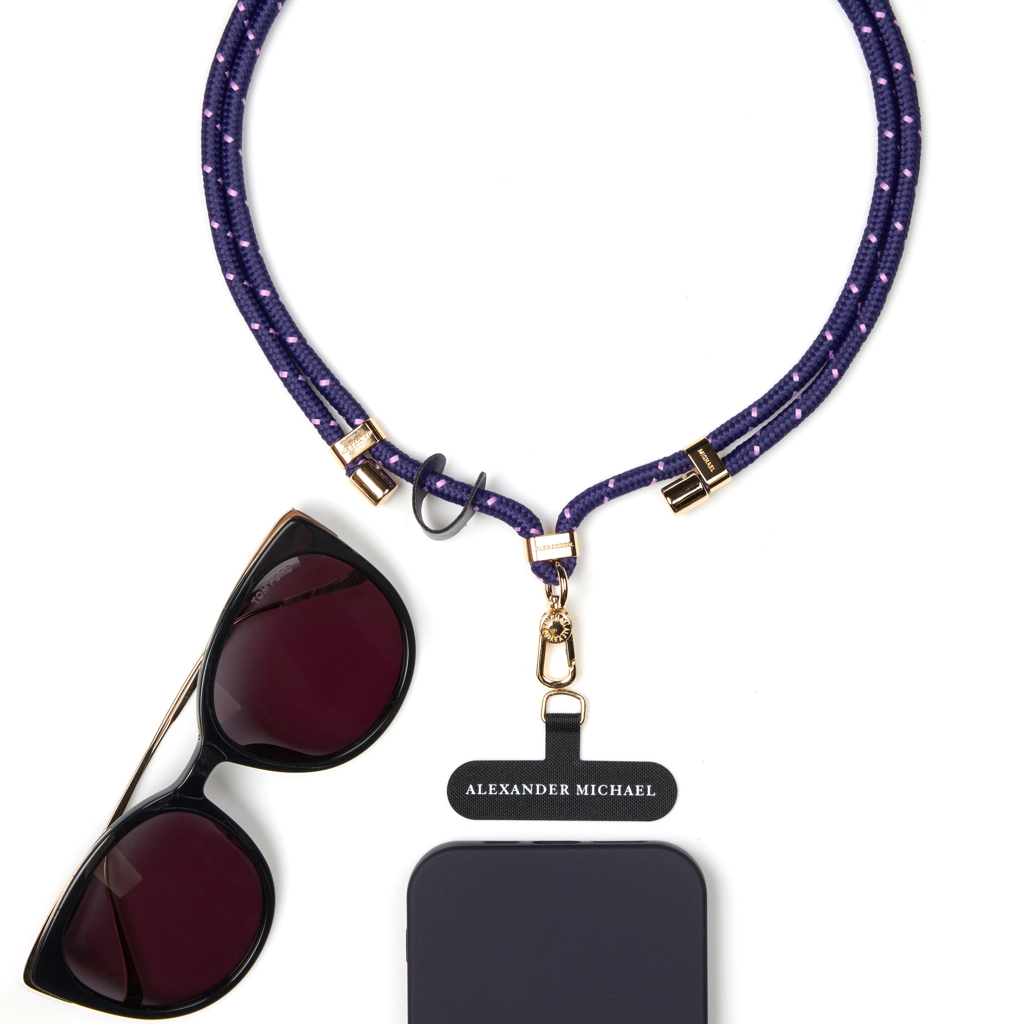 Active Vibes Phone Lanyard by Alexander Michael (Midnight Violet)