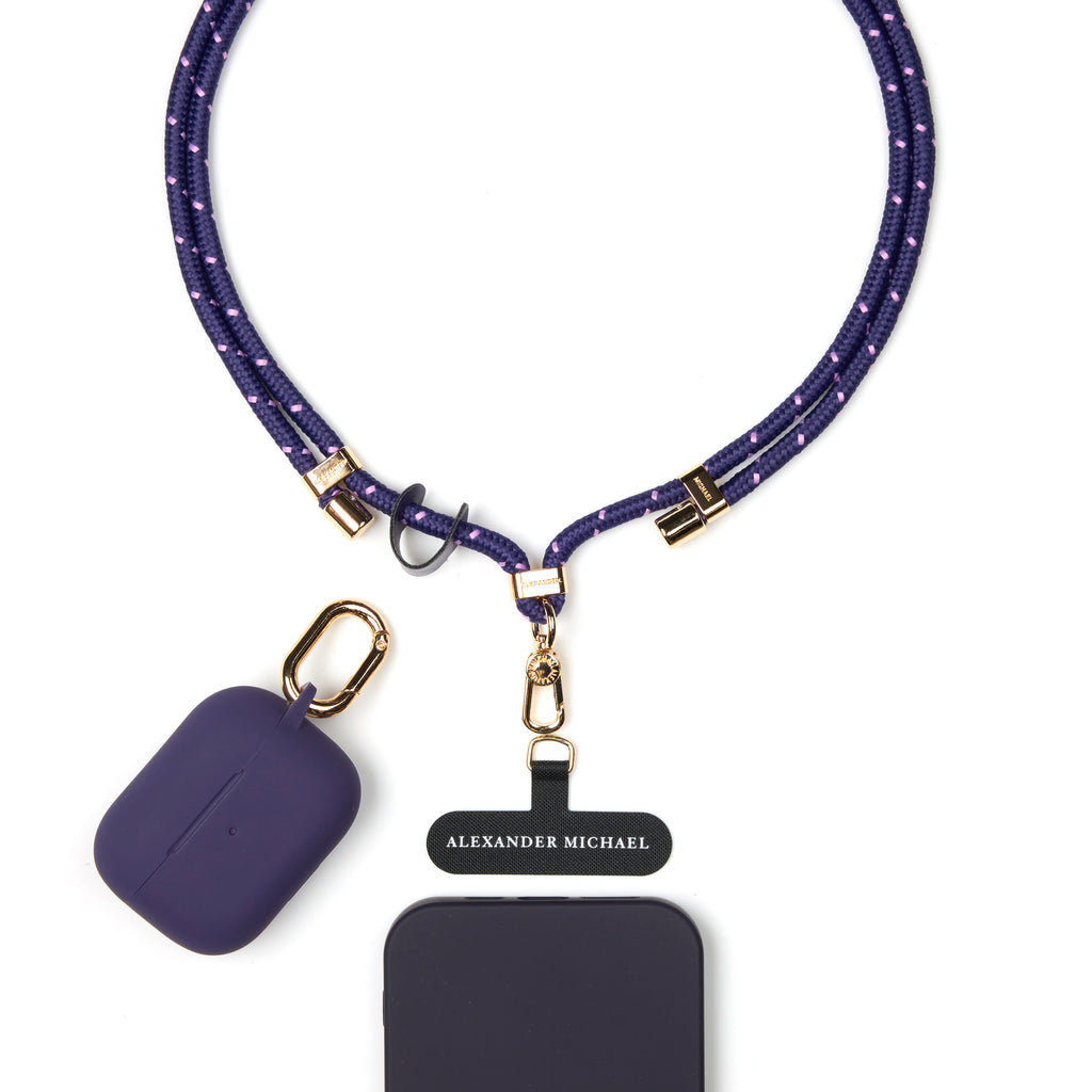 Active Vibes Phone Lanyard by Alexander Michael (Midnight Violet)