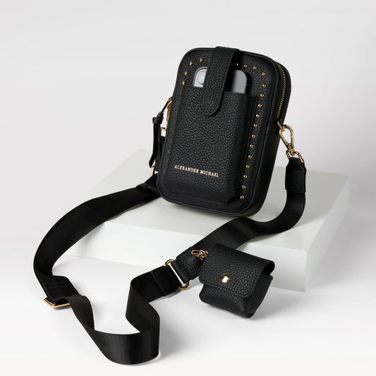 Rebel Luna - Edgy Chic Crossbody Bag with iPod Pouch