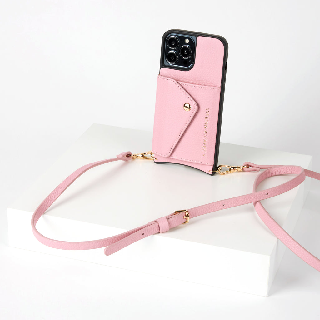 Caviar Phone Case Wallet – Pink