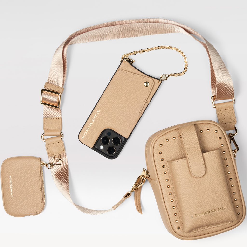 Rebel Luna Crossbody Bag - Beige