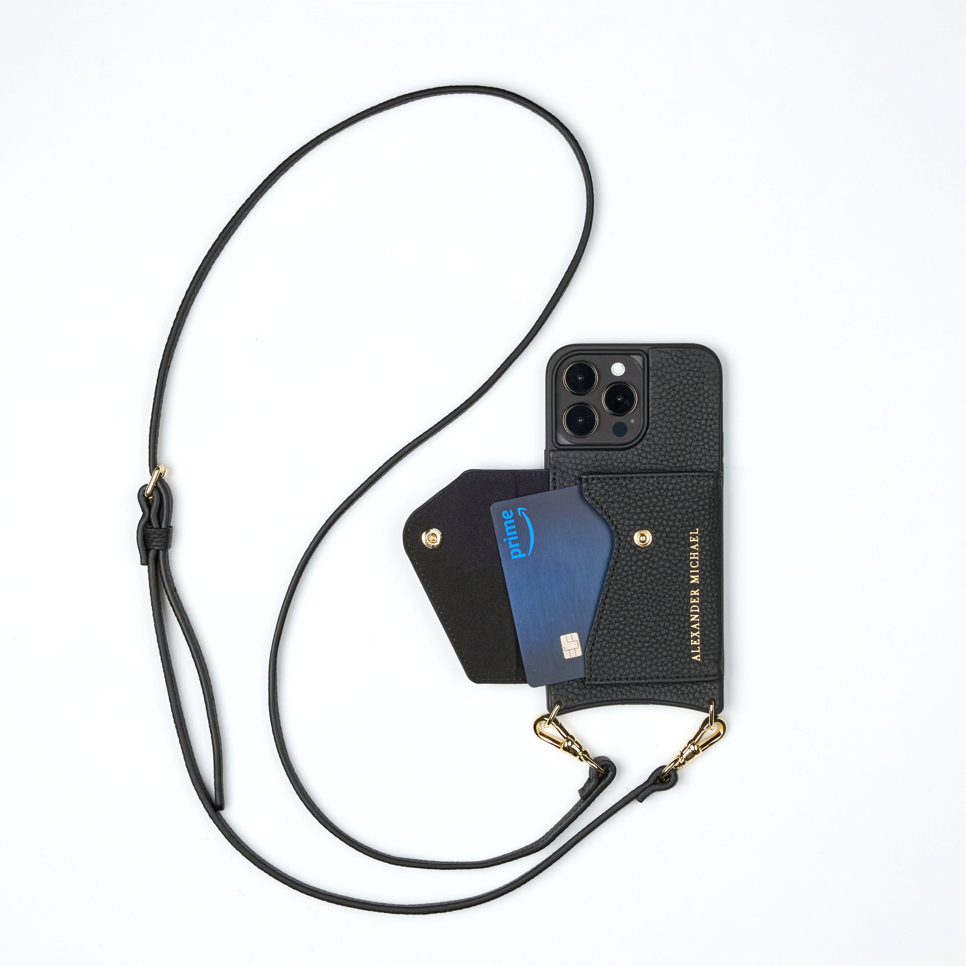 Caviar Phone Case Wallet – Black