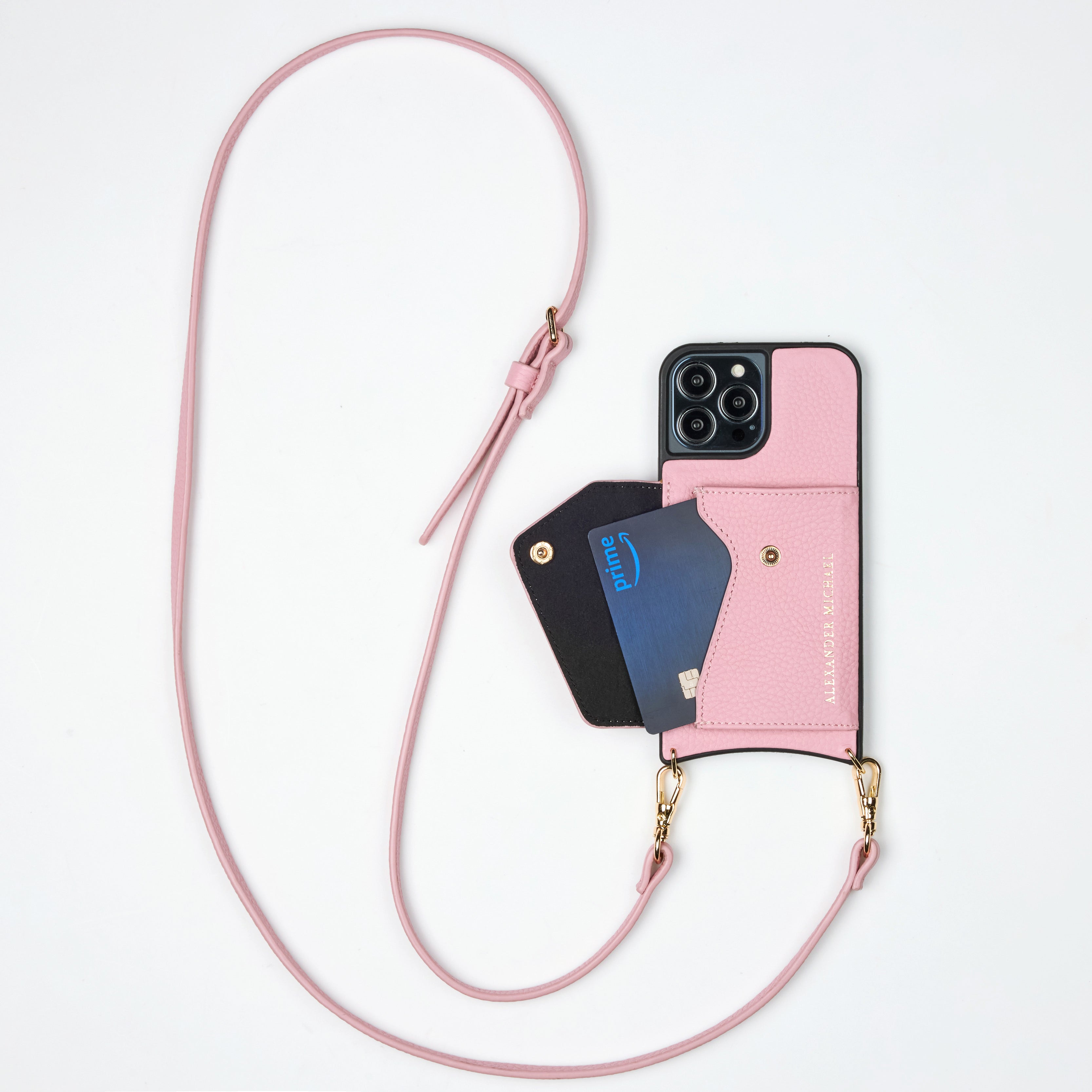 Caviar Phone Case Wallet – Pink