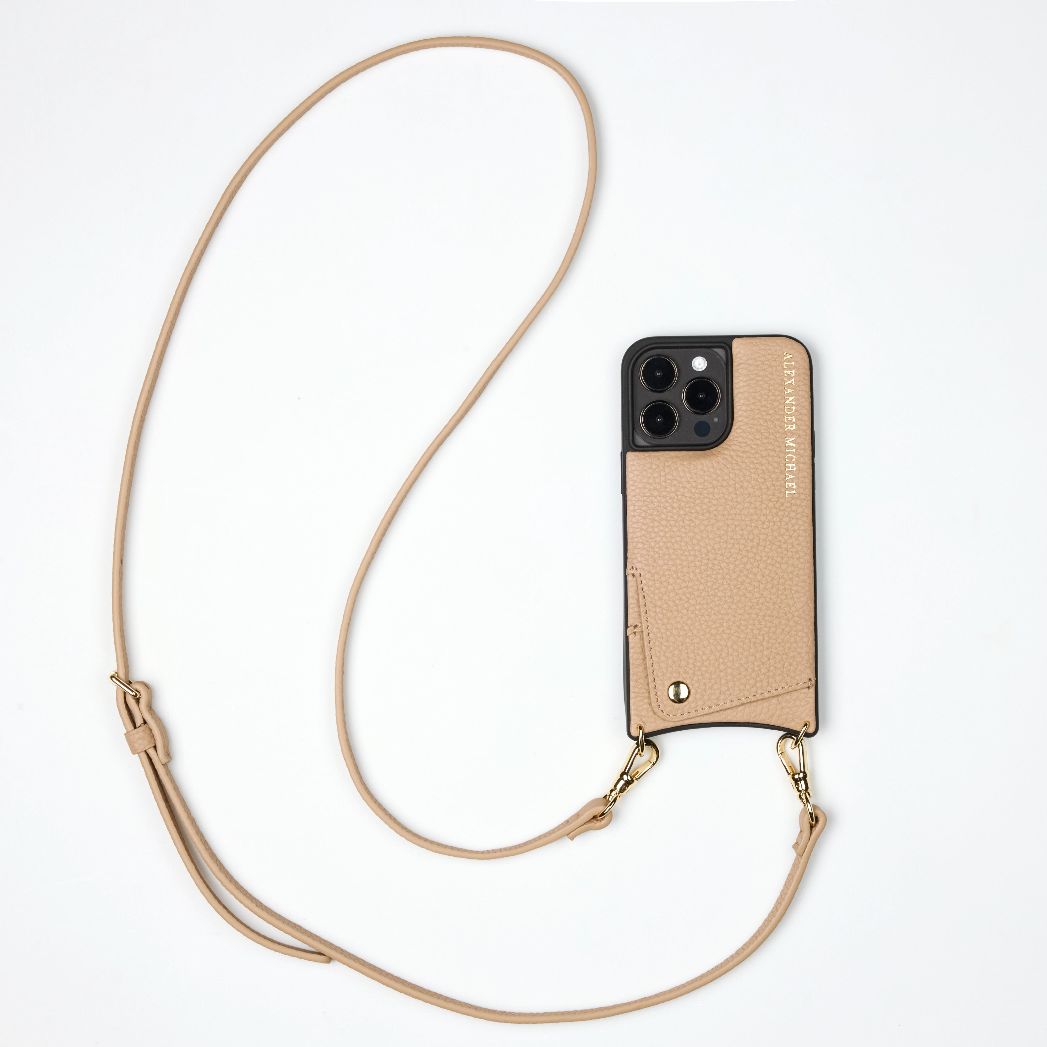 Iconic Phone Case Wallet – Beige