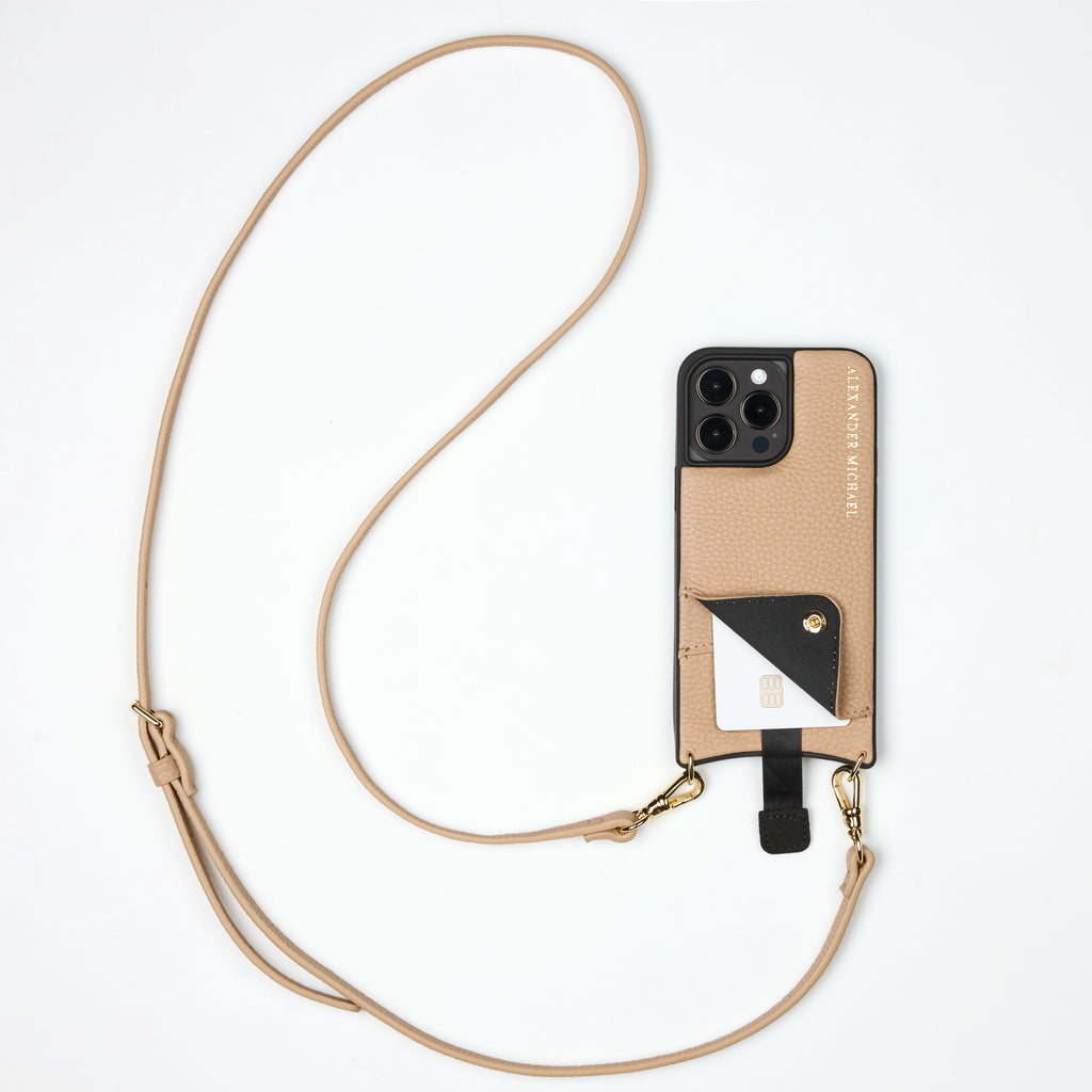 Iconic Phone Case Wallet – Beige