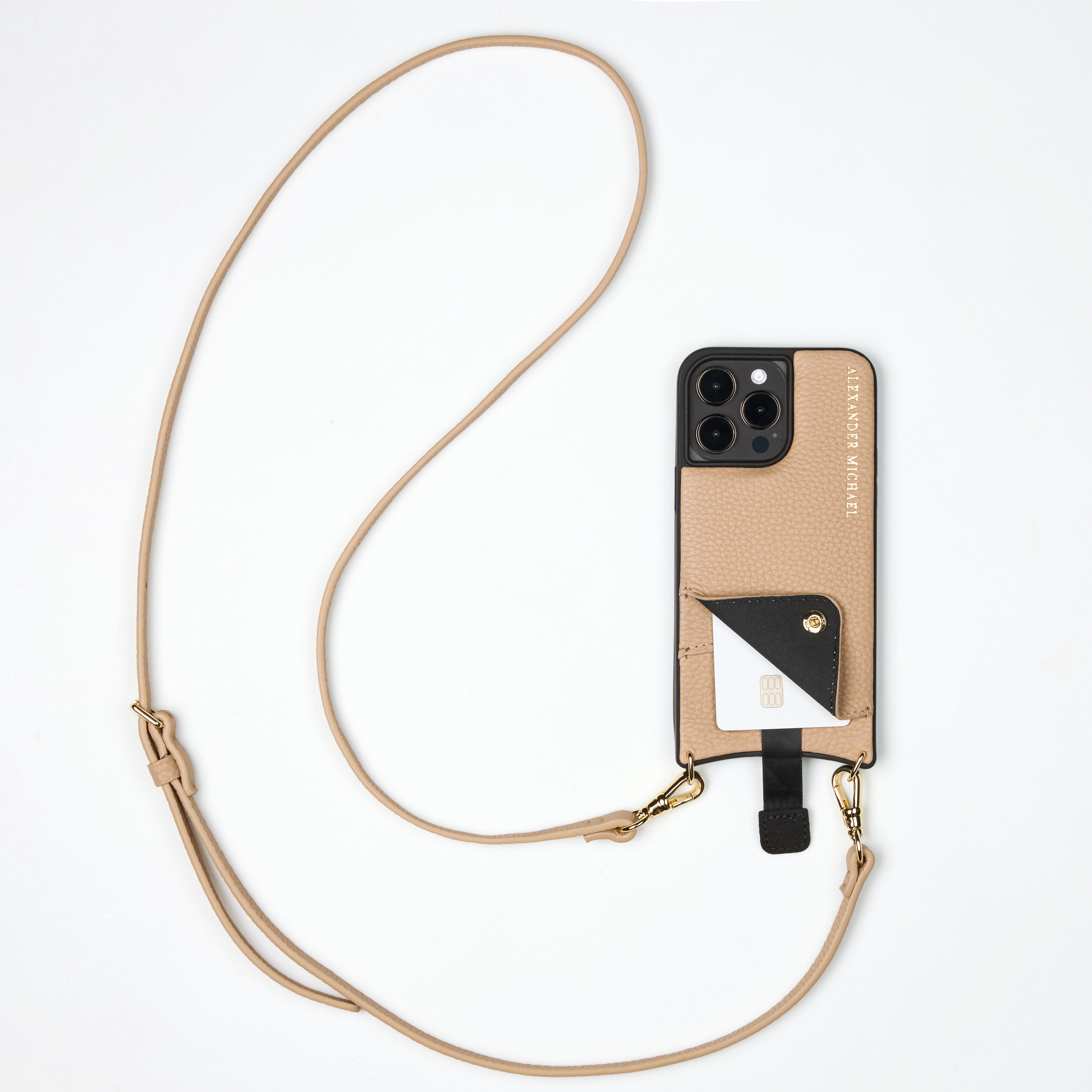 Iconic Phone Case Wallet – Beige