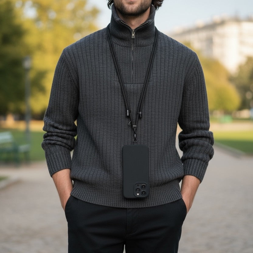 Active Vibes Phone Lanyard by Alexander Michael (Deep Matte Noir)