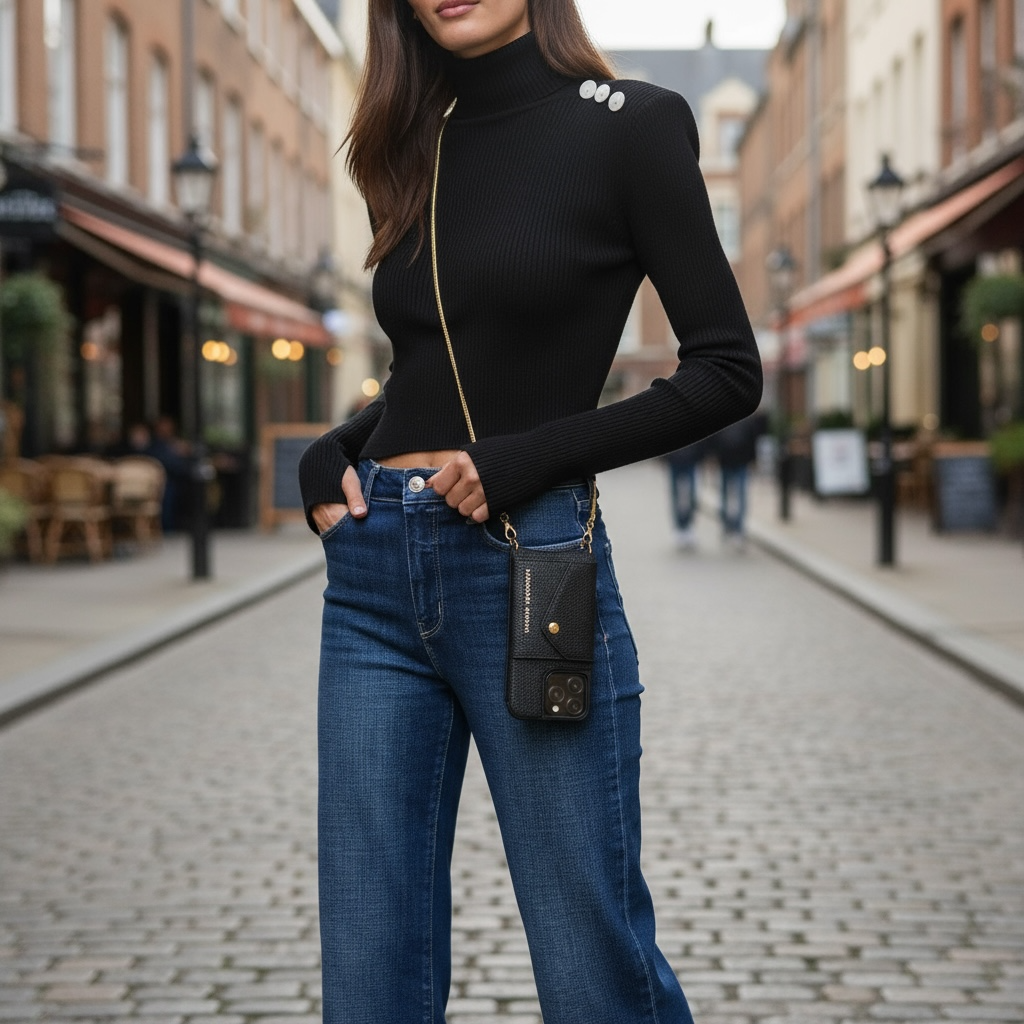 Isabella Strap – Gold Snake Chain