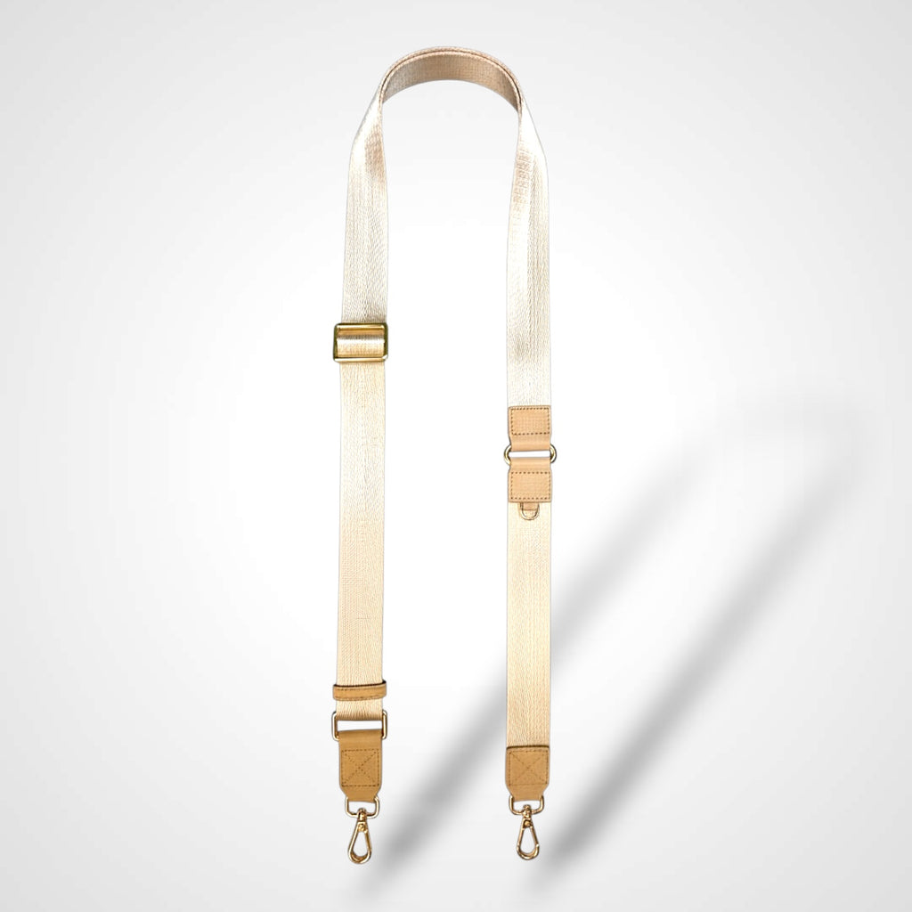 Cloud Strap – Beige with Gold Hardware