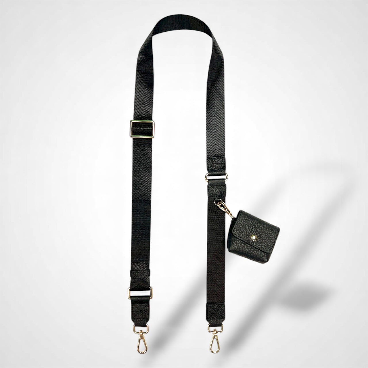 Cloud Strap – Black with Gold Hardware