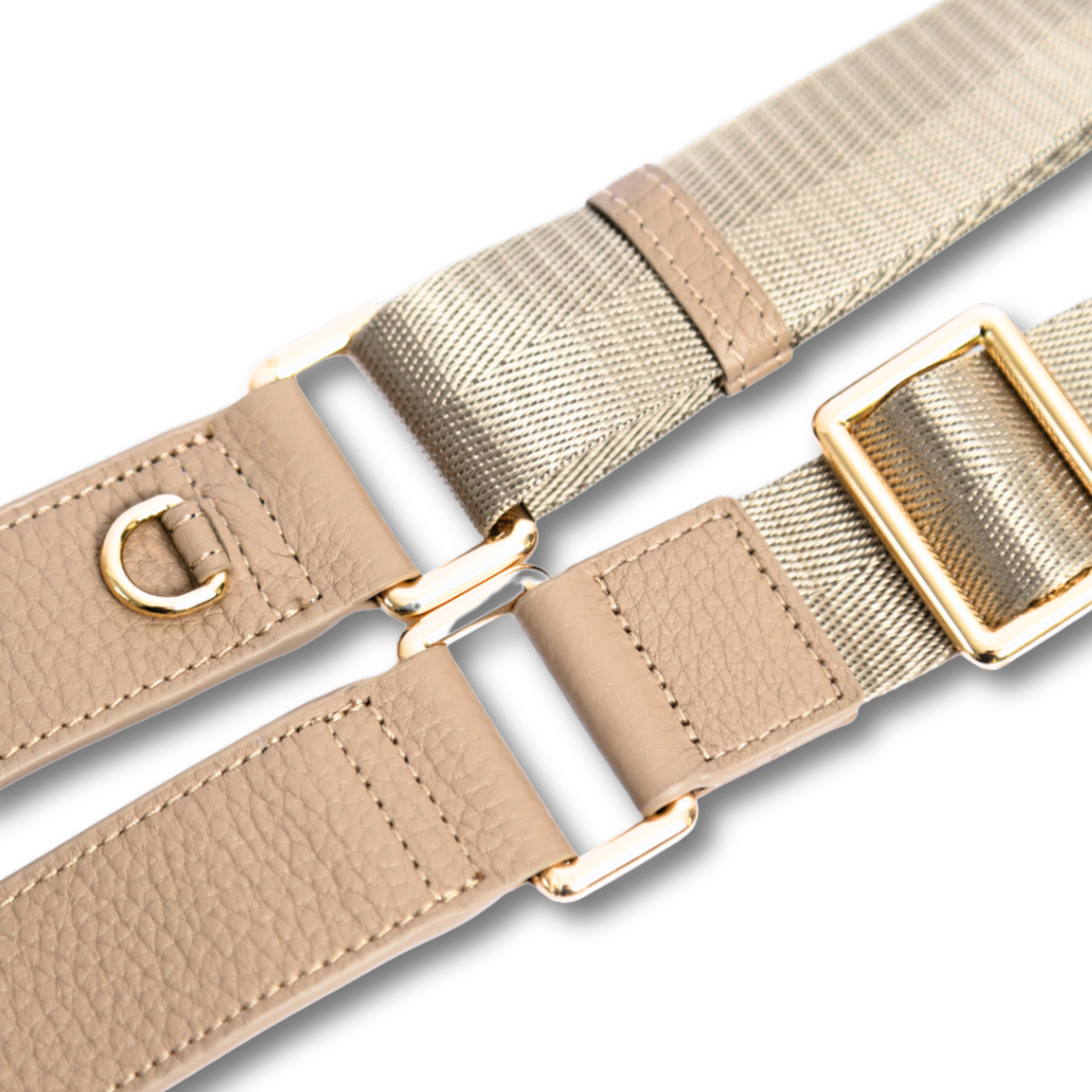 James Strap – Beige with Gold Hardware