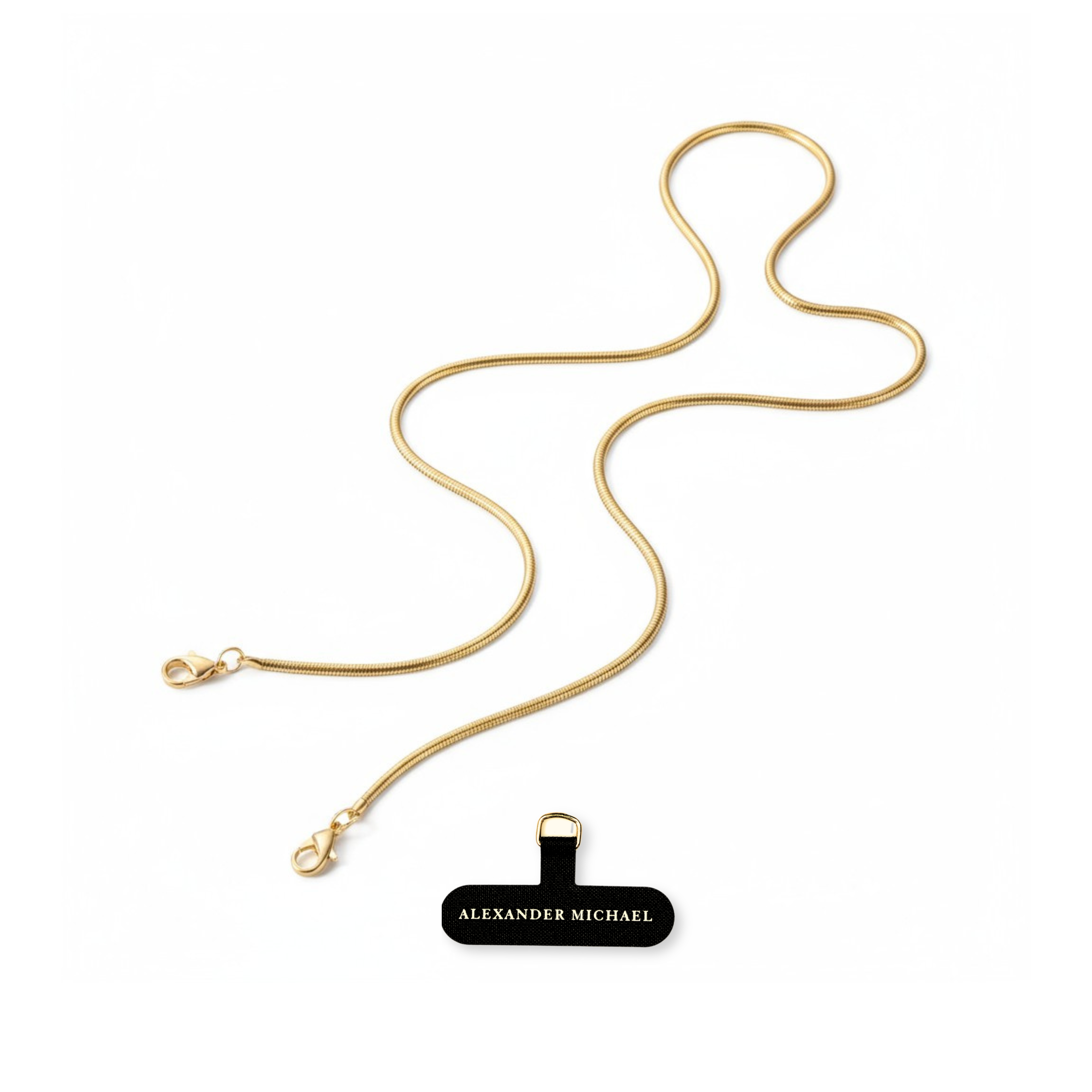 Isabella Strap – Gold Snake Chain