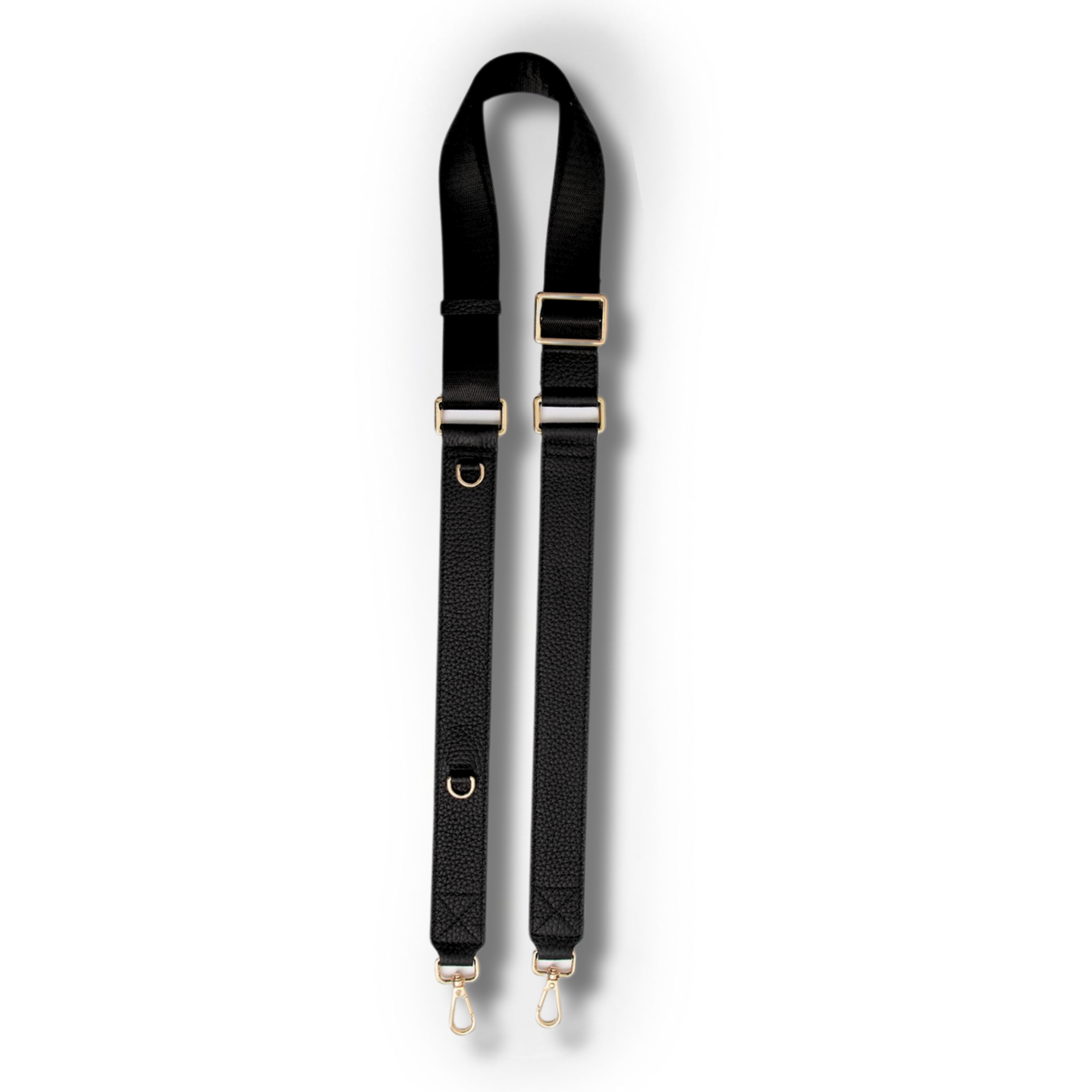 James Strap – Black with Gold Hardware