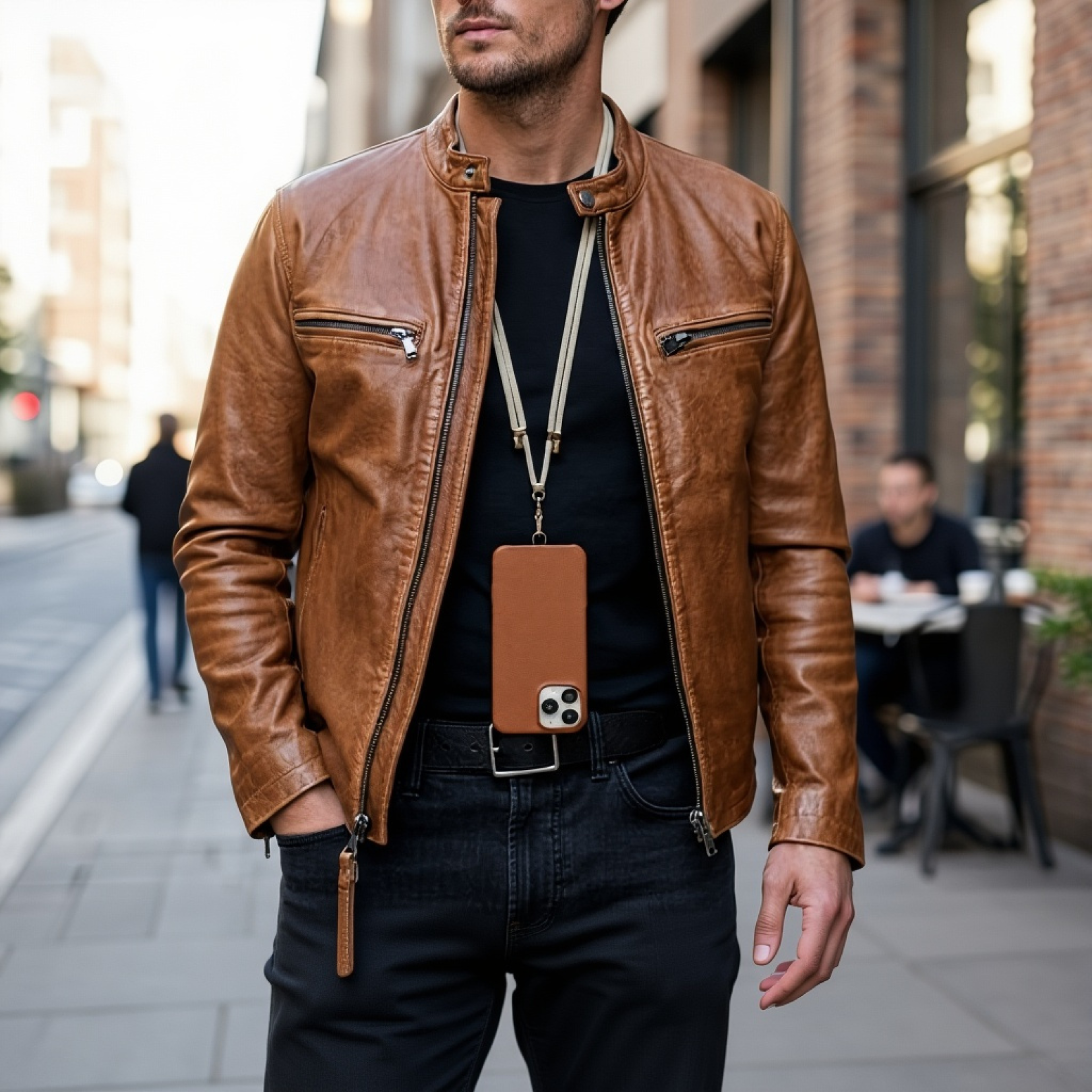 Active Vibes Phone Lanyard by Alexander Michael (Vanilla Dune)