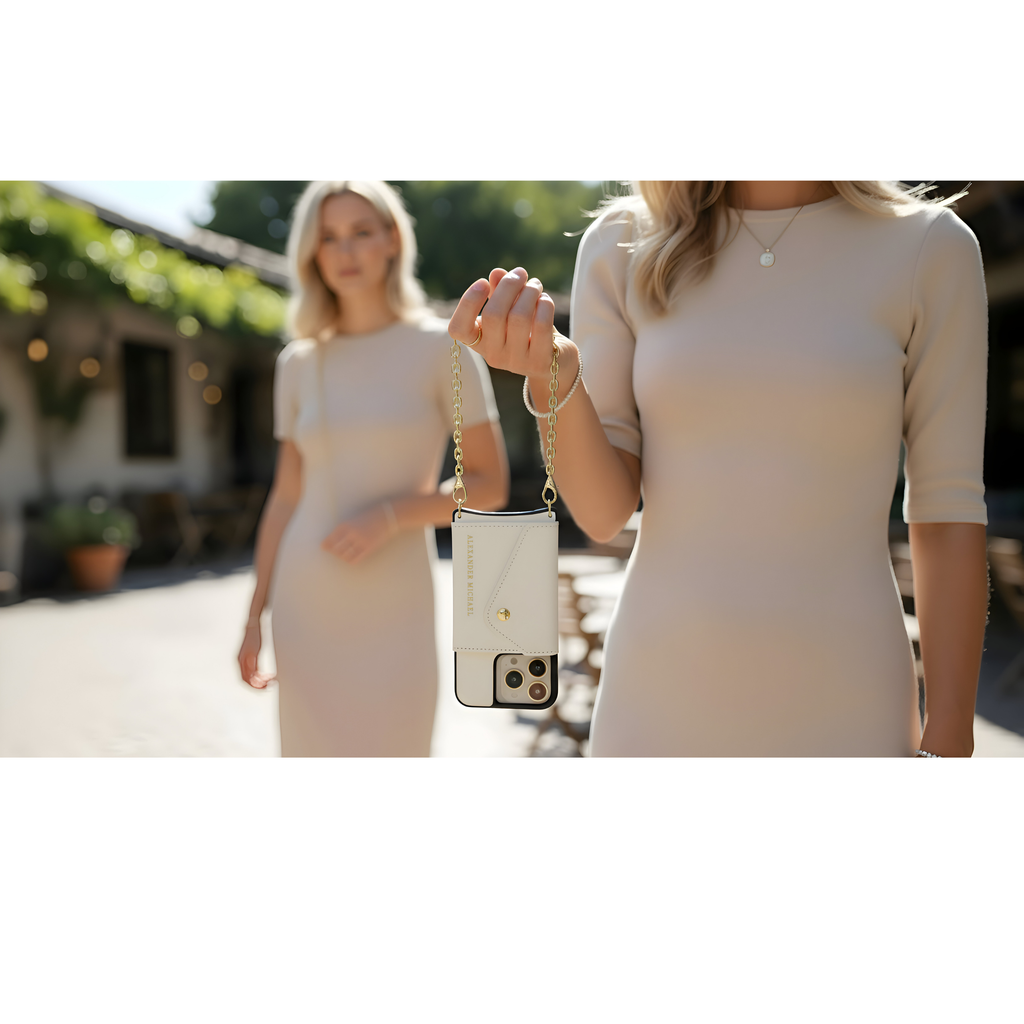 Caviar Phone Case Wallet – Ivory | VEGAN EDITION